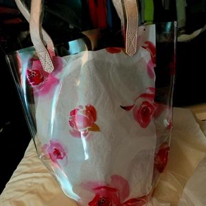 New! Transparent rose tote